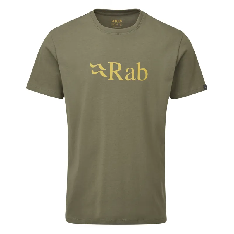 Rab Mens Stance Logo Tee - Light Khaki
